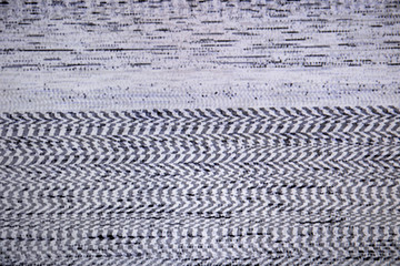 Television screen with static noise caused by bad signal reception