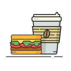 Fresh take-away coffee