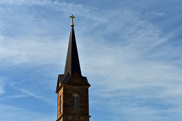 church steeple and cross