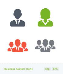 Business Avatars - Sticker Icons