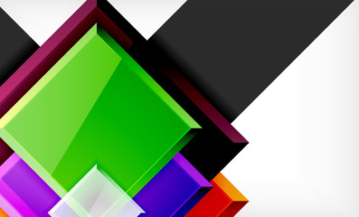 Color squares futuristic abstract background