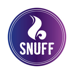 Vector logo of snuff and chewing tobacco