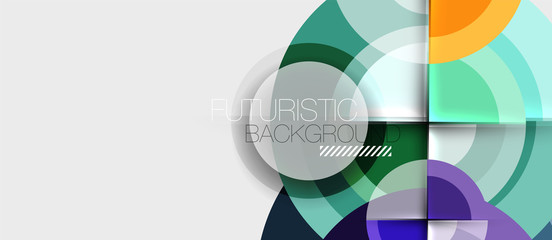 Obraz premium Circular geometrical design template