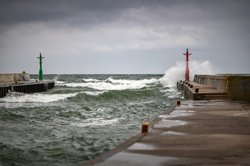 Baltic harbour storm - 278568663