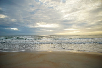 sunset on the beach