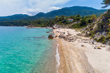 Aerial View of the beach Fava