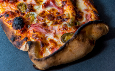 Italian food culture wiht snack on a wooden table