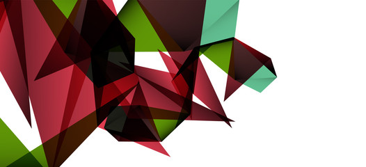 Obraz premium Triangle geometric background in trendy style on light background. Retro vector illustration. Colorful bright. Trendy modern style. Vector business illustration.