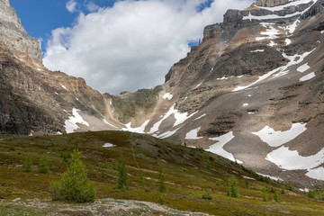 Larch Valley hiking trail to Sentinel Pass, Banff National Park, Alberta, Canada
