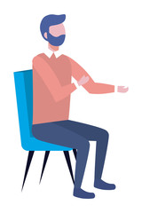 Businessman avatar cartoon design vector illustrator