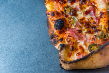 Italian food culture wiht snack on a wooden table