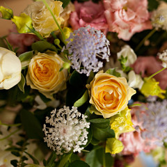 Fresh colorfull bouquet of mixed flowers