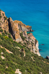 Fototapeta na wymiar Landscape of the sea coast in a Crimea