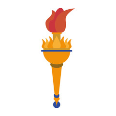 torch fire olympic flame cartoon