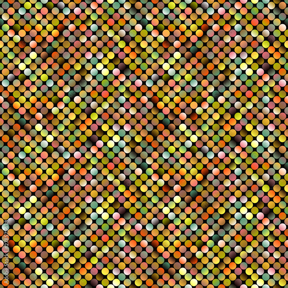 Poster seamless geometrical dot pattern background - abstract vector graphic with dots