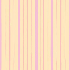 Obraz premium Pink vector repeat pattern with hand drawn stripe. Perfect for backgrounds, paper projects and textiles. Surface pattern design.