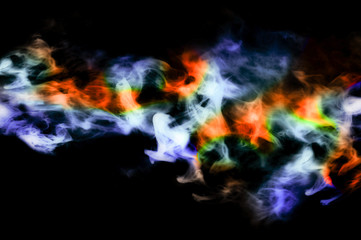 Abstract colored background, abstract lines twisting into beautiful bends