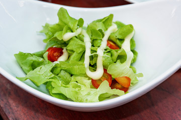 Salad with Green Oak