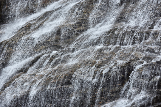 The Seven Sisters waterfall background at Geirangerfjord ,Sunnmore region, Norway,  most beautiful fjords in the world, included on the UNESCO World Heritage.