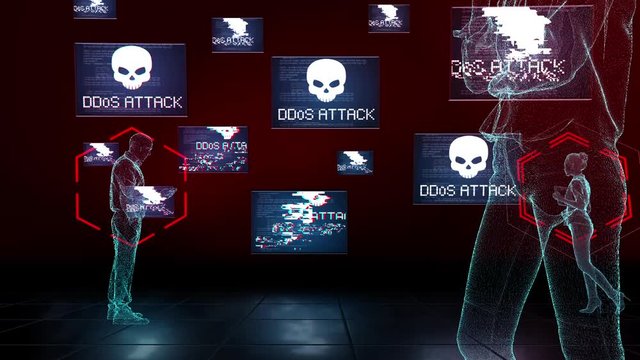 Sudden ddos ​​attack people are in panic