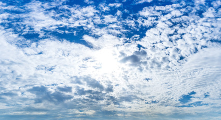 Panorama picture of Cloudy sky background