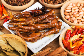 halogen chicken leg，Spiced chicken feet