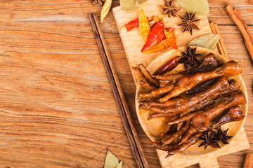 halogen chicken leg，Spiced chicken feet