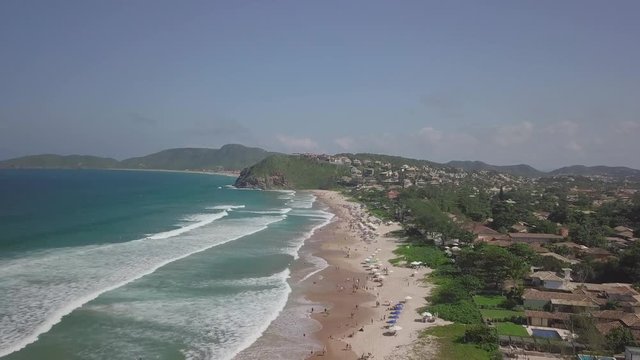 Drone Footage of Gerib&aacute; Beach in B&uacute;zios