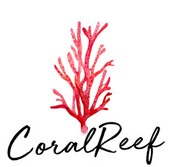 sea coral water color art illustration