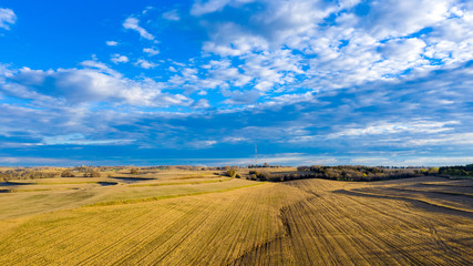 Fototapeta premium Preseason Farm Fields