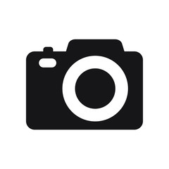 Photo camera vector icon, bold icon