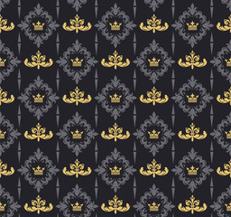 Retro Pattern On A Dark Background