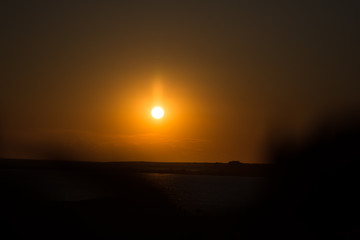 Sunset. Beautiful landscape. Summer and vacation.