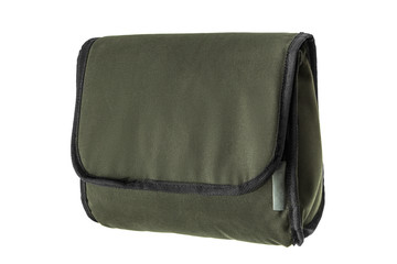 Naklejka premium Green soft case for guns isolated for white