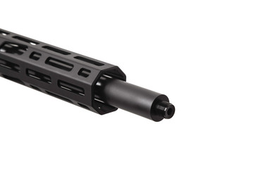 Modern sniper rifle isolated on white. Weapon for firing at long distances.