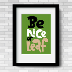 Plants lettering quote