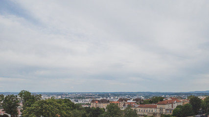 Panoramic view of the city of Lyon, France