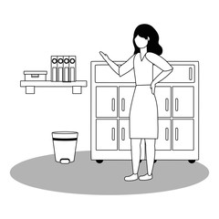 Businesswoman avatar cartoon design vector illustrator