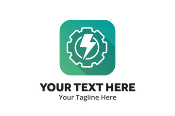 simple electrical logo creative design in flat style with color . electricity logo creative design for identity and business