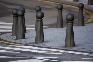 Bollards and ground 12