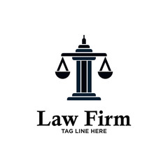 Law Firm Logo Stock Vector 