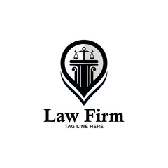 Law Firm Logo Stock Vector 