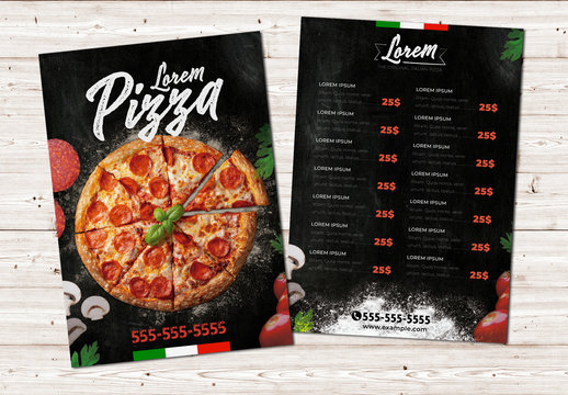 Pizza Restaurant Flyer Layout