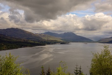 loch in mountains