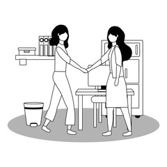 Businesswomen avatar cartoon design vector illustrator