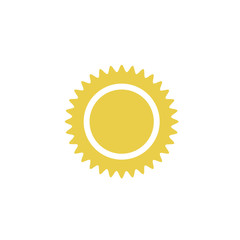 Sun icon template color editable. Sun symbol vector sign isolated on white background. Simple logo vector illustration for graphic and web design.