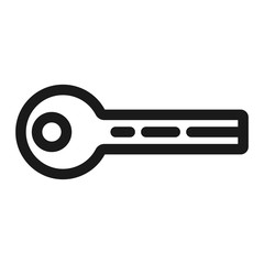 key - minimal line web icon. simple vector illustration. concept for infographic, website or app.