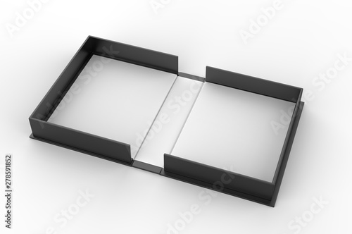 Download Blank Clam Shell Box For Branding Mock Up 3d Render Illustration Wall Mural Godesignz