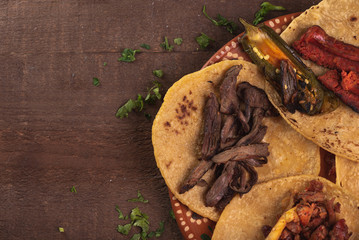 Tacos de Mexico, tacos carne asada, tacos de arrachera, tacos de al pastor, cultura mexicana