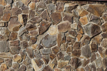 Pattern of stone wall surface